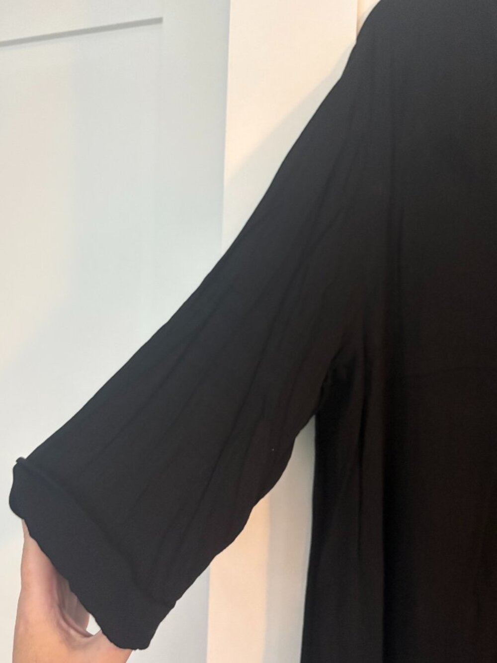 Long Sleeve V Neck Casual Irregular Hem Maxi Dress size 3XL - Picture 6 of 13